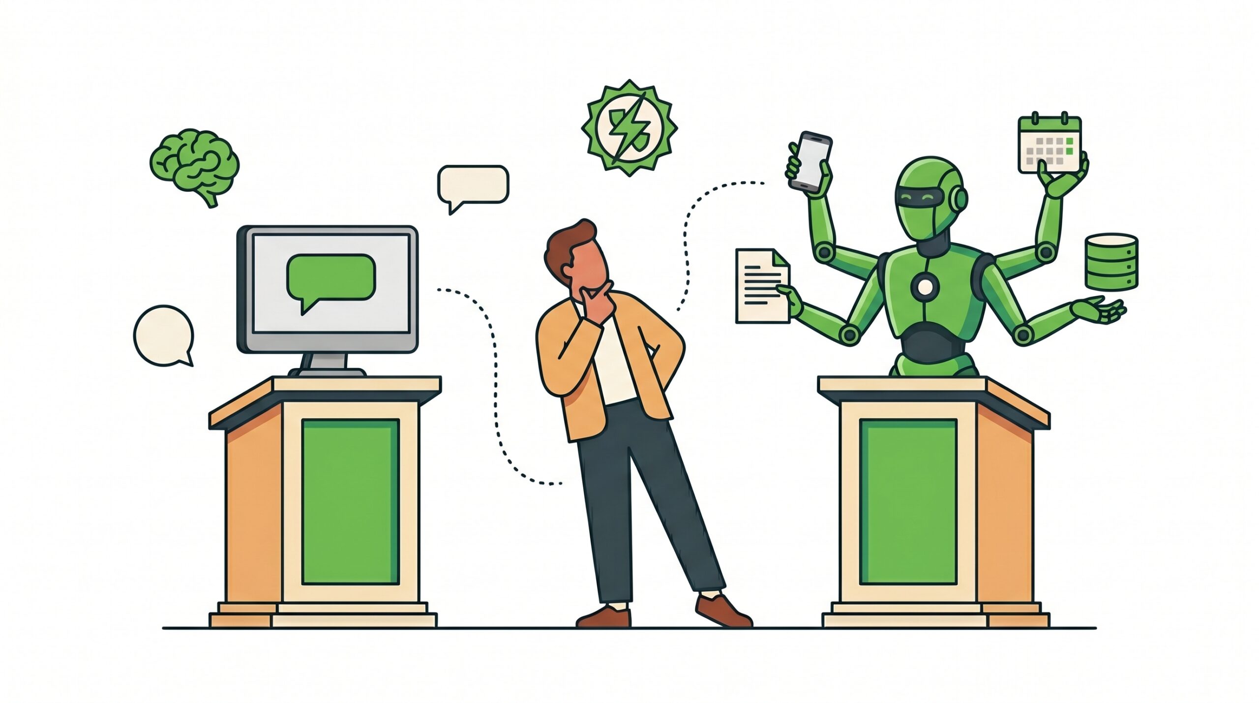 Agent IA vs chatbot : quelle différence et lequel choisir pour votre entreprise