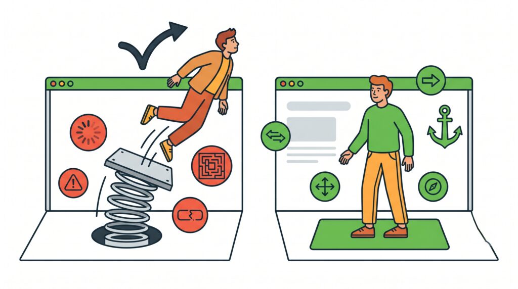 Taux de rebond : pourquoi vos visiteurs repartent sans vous contacter (et comment y remédier) - illustration 1
