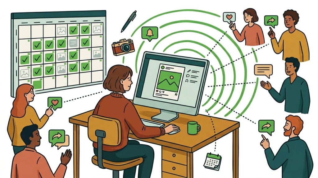 Réseaux sociaux pour les entreprises — Nethys, agence web — visuel 1
