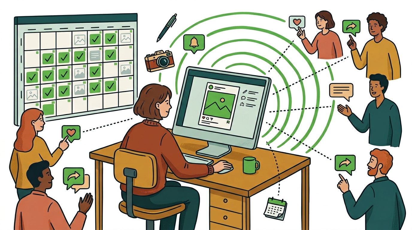 Réseaux sociaux pour les entreprises — Nethys, agence web — visuel 1